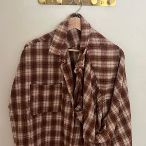 boohoo oversized flannel.